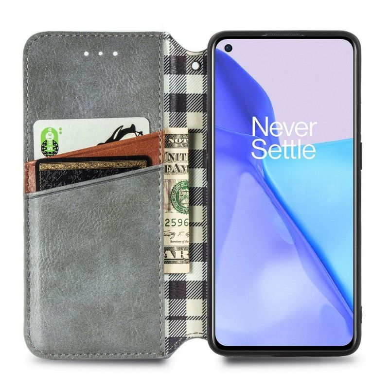 Flip Cover OnePlus 9 Kub Design Kortholder