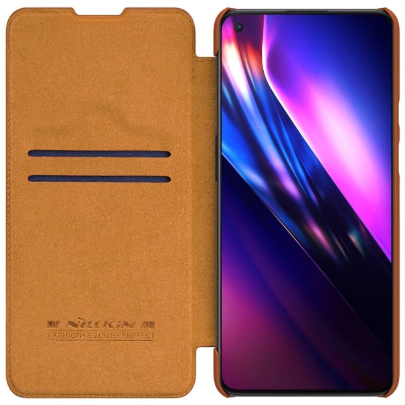 Flip Cover OnePlus 9 Qin-seriens Lædereffekt