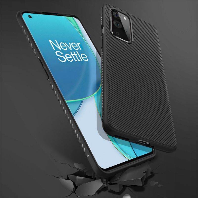 Mobilcover OnePlus 9 Silikone Stribet Effekt