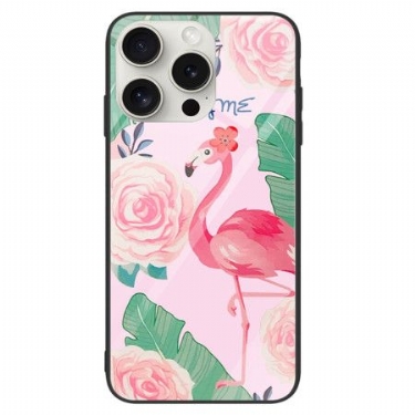 Cover iPhone 16 Pro Flamingo Hærdet Glas