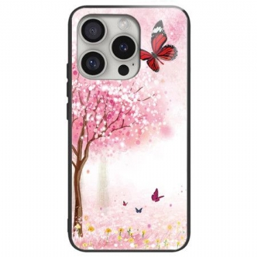 Cover Til iPhone 16 Pro Cherry Blossom Hærdet Glas