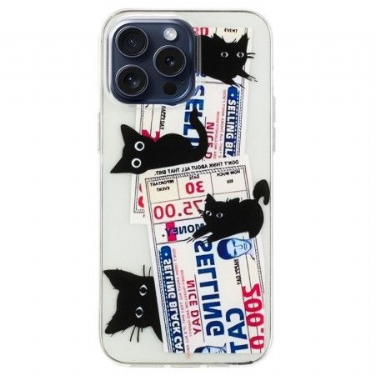 Cover Til iPhone 16 Pro Sorte Katte