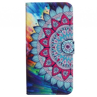 Flip Cover Til iPhone 16 Pro Mandala Print Med Rem