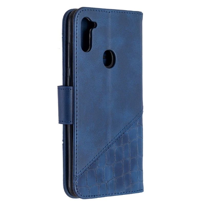 Flip Cover Samsung Galaxy M11 Croc Look Lædereffekt