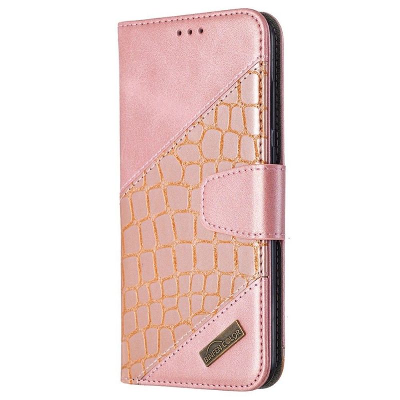 Flip Cover Samsung Galaxy M11 Croc Look Lædereffekt