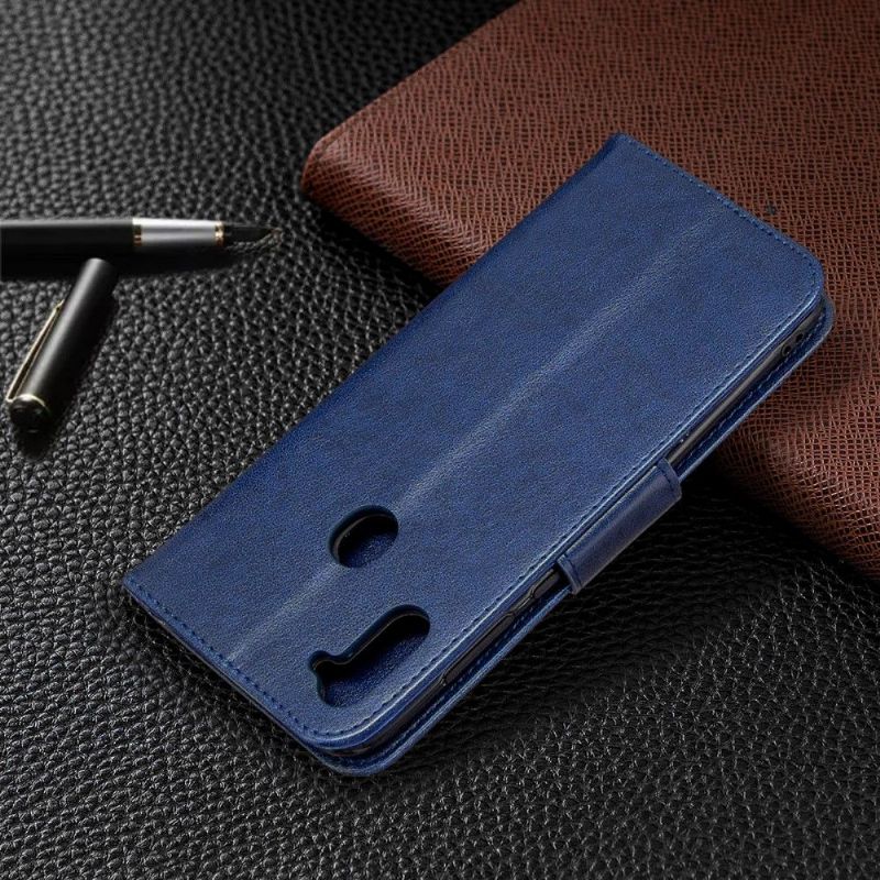 Læder Cover Samsung Galaxy M11 Original Support Funktion Sommerfugle