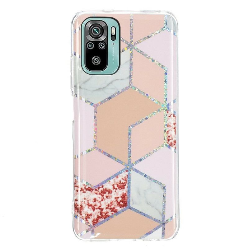 Cover Poco M5s Marmor Geometri