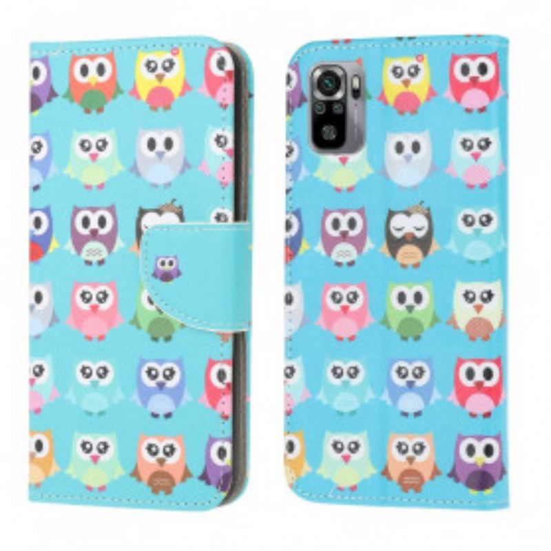 Flip Cover Poco M5s Flere Ugler 2