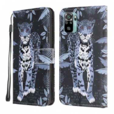 Flip Cover Poco M5s Med Snor Strappy Leopard