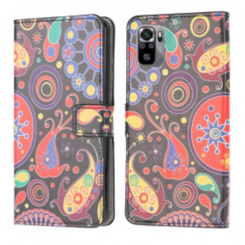 Læder Cover Poco M5s Galaxy Design