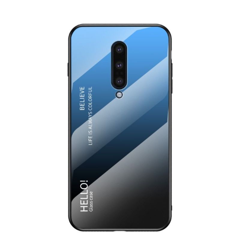 Cover OnePlus 8 Farvegradient Glasbagside