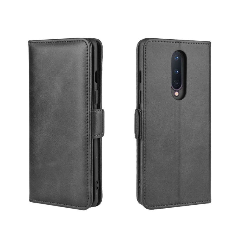 Flip Cover OnePlus 8 Punge Etui Cover I Mat Imiteret Læder