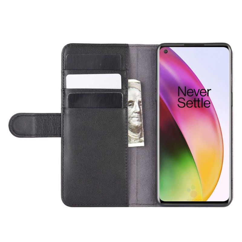 Læder Cover OnePlus 8 Original Punge Premium Læder