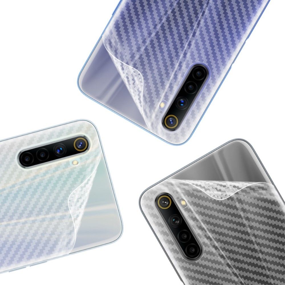 Carbon Bagfilm Til Realme 6 (2 Stk.)