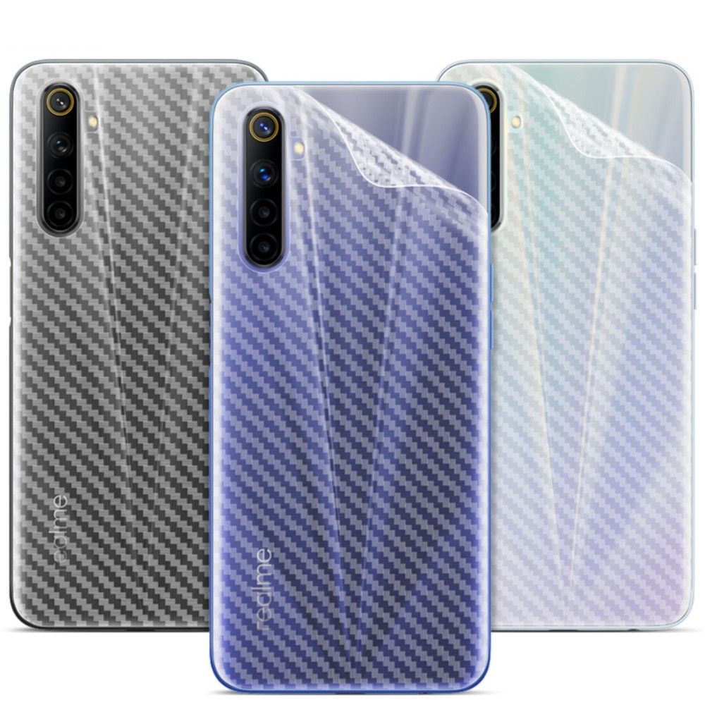 Carbon Bagfilm Til Realme 6 (2 Stk.)