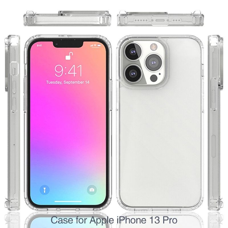 Cover iPhone 13 Pro Beskyttelsessæt Gennemsigtig Beskyttelse