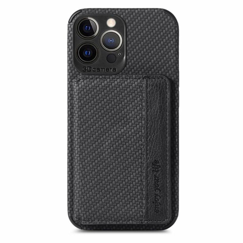 Cover iPhone 13 Pro Carbon Fiber Card Holder