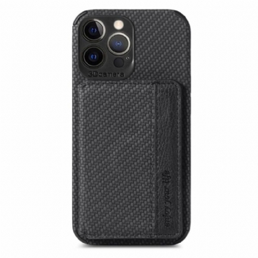 Cover iPhone 13 Pro Carbon Fiber Card Holder