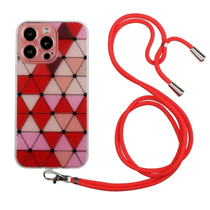 Cover iPhone 13 Pro Med Snor Mona Rhombus