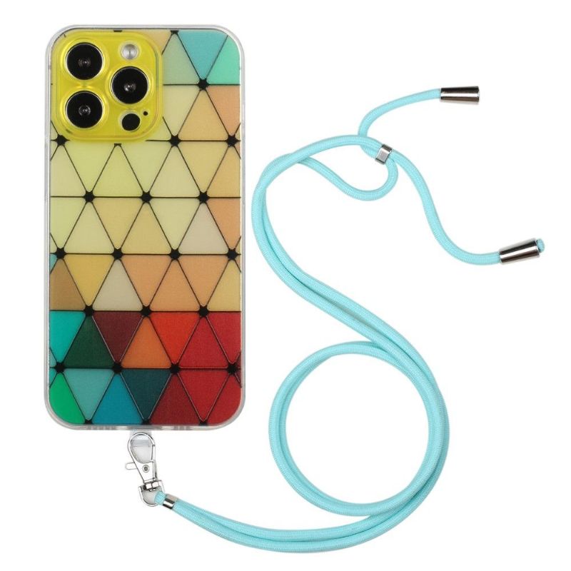 Cover iPhone 13 Pro Med Snor Mona Rhombus