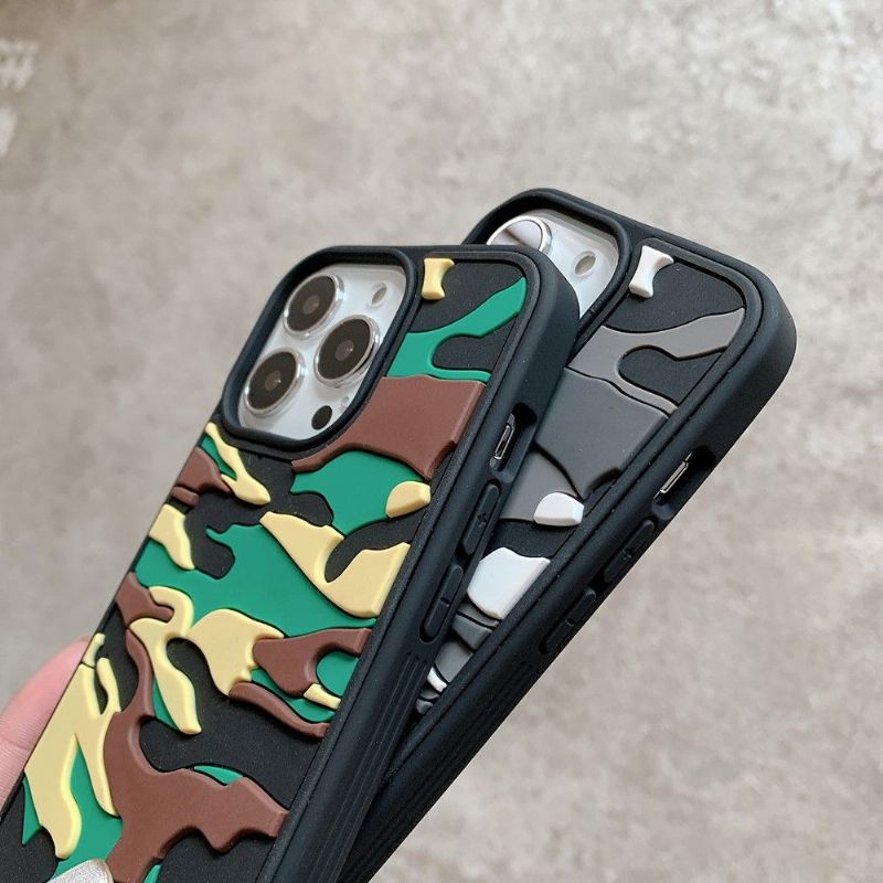 Cover iPhone 13 Pro Robust Militær Camouflage