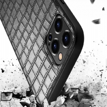 Cover iPhone 13 Pro Sulada Croc Lædereffekt