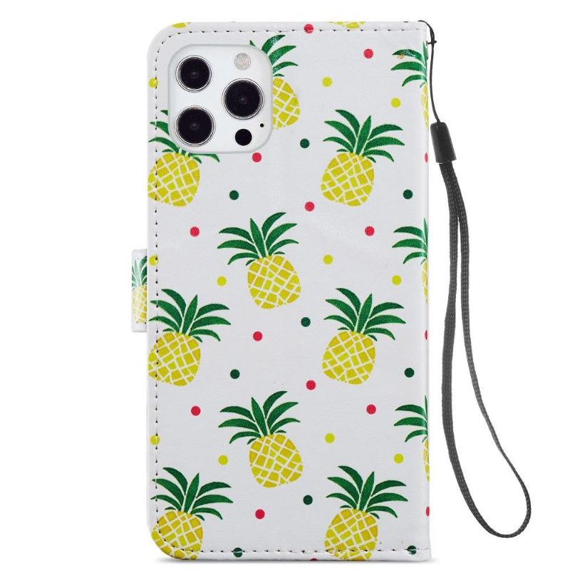 Flip Cover iPhone 13 Pro Ananas