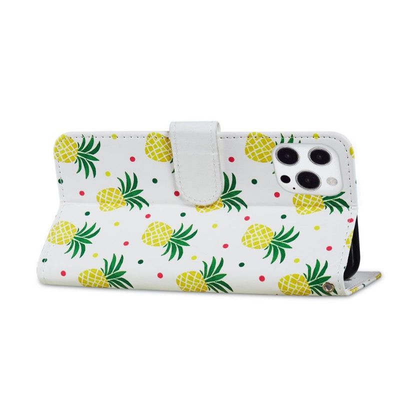 Flip Cover iPhone 13 Pro Ananas