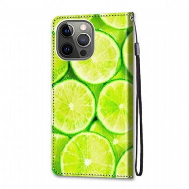 Flip Cover iPhone 13 Pro Citron