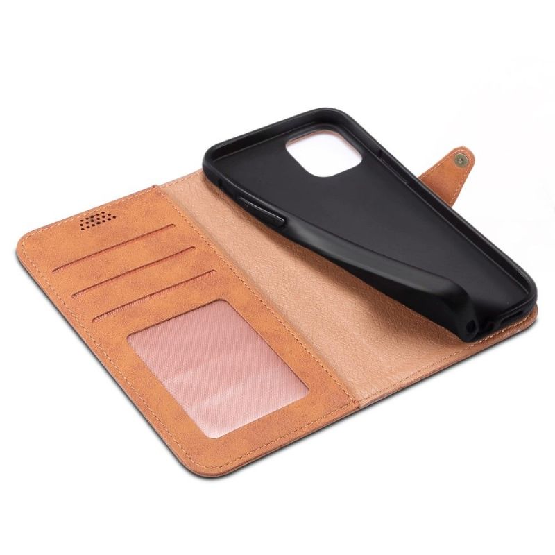 Læder Cover iPhone 13 Pro Flip Cover Dona Folio Kortholder