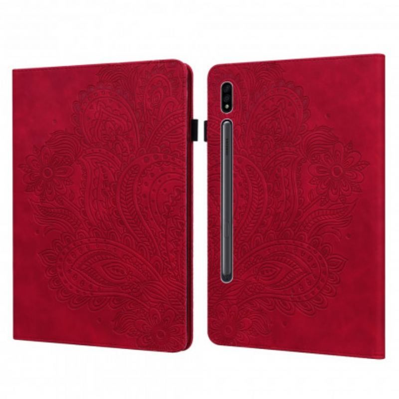 Etui Samsung Galaxy Tab S8 / Tab S7 Blomstertryk