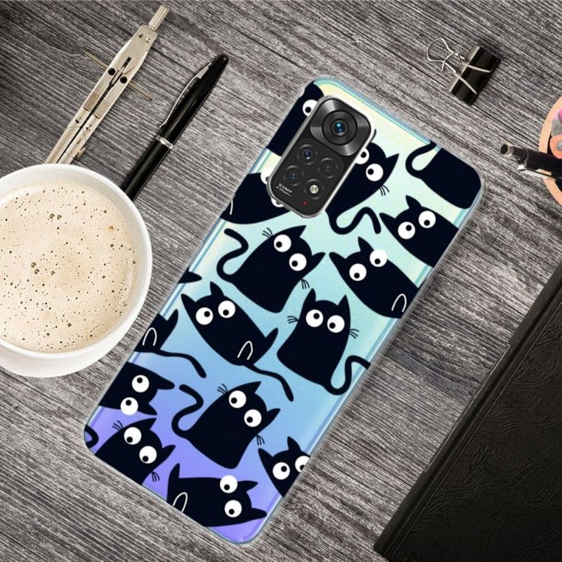 Cover Xiaomi Redmi Note 11 Pro / 11 Pro 5G Sorte Katte Illustration