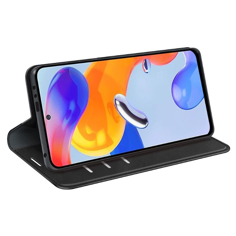 Etui Xiaomi Redmi Note 11 Pro / 11 Pro 5G Stativ I Imiteret Læder