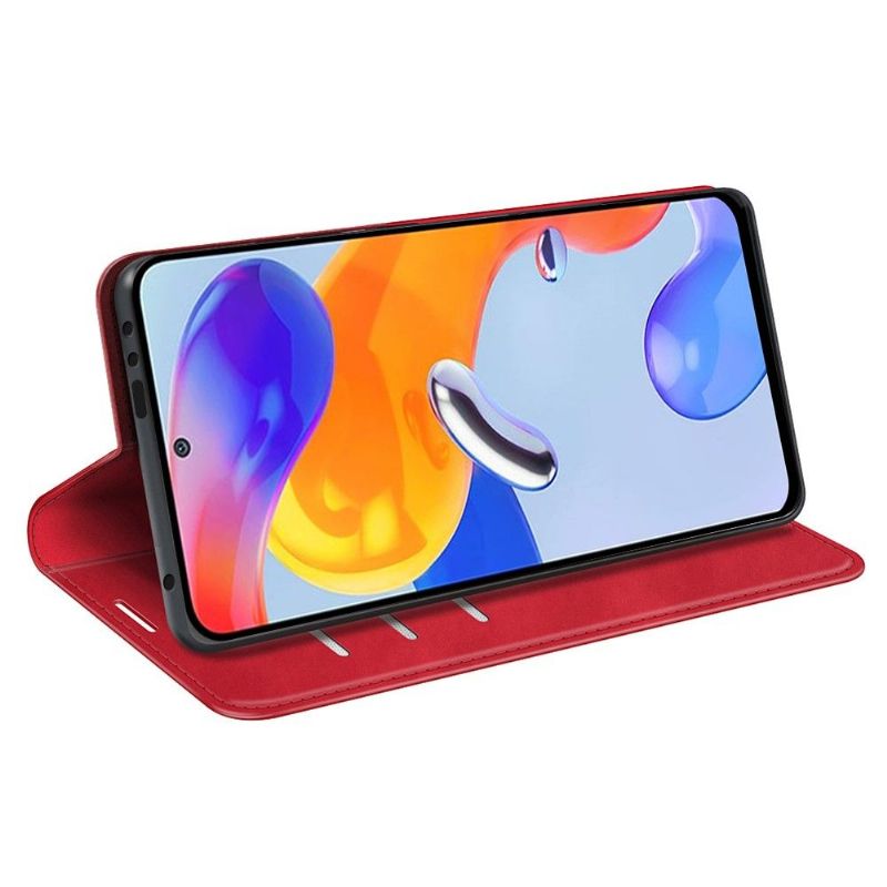 Etui Xiaomi Redmi Note 11 Pro / 11 Pro 5G Stativ I Imiteret Læder