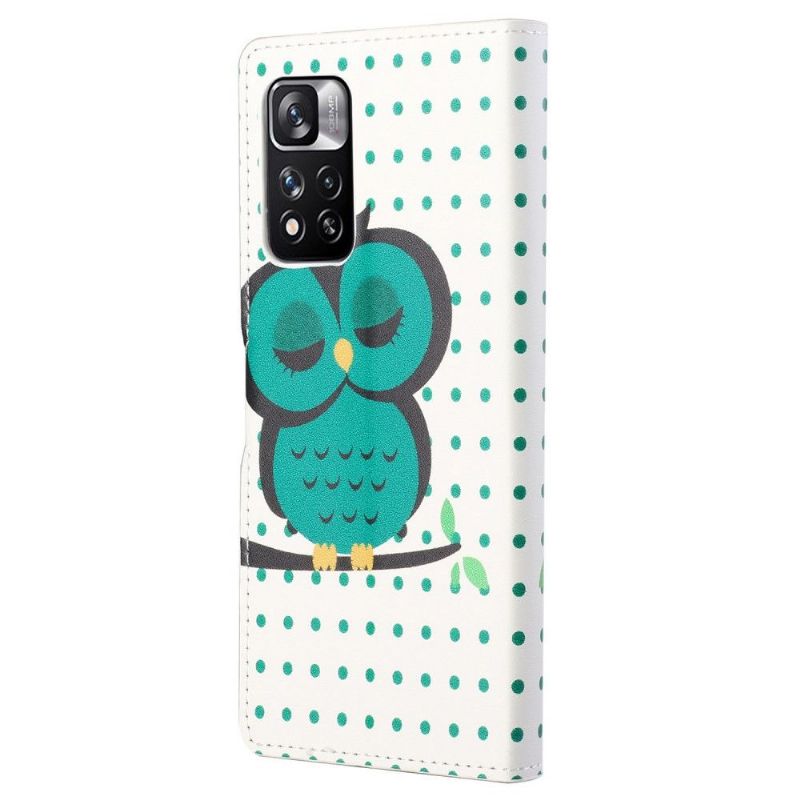 Flip Cover Xiaomi Redmi Note 11 Pro / 11 Pro 5G Hemming Ugle Polka Dot