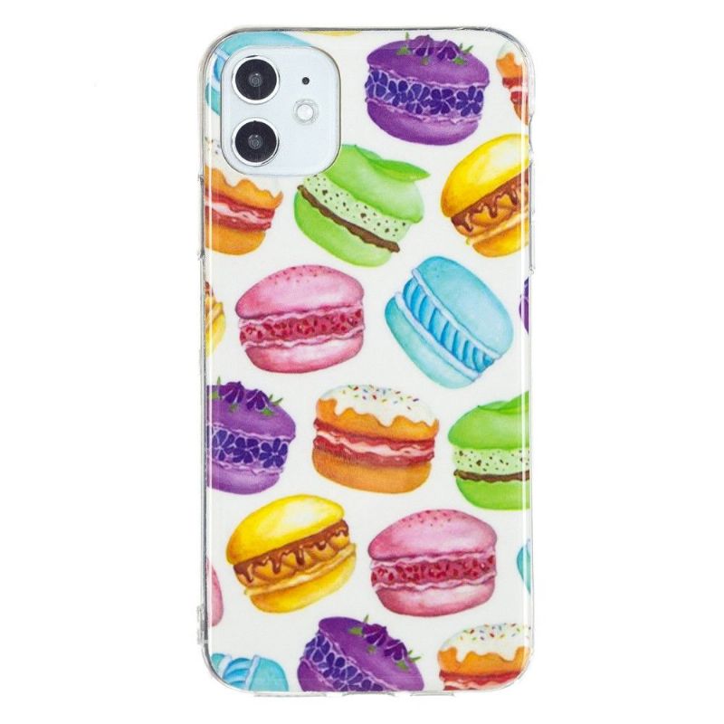 Cover iPhone 11 Anti-fald Fluorescerende Macarons