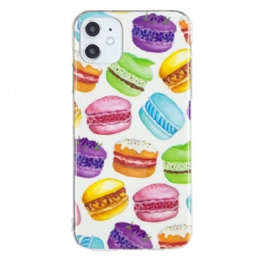 Cover iPhone 11 Anti-fald Fluorescerende Macarons