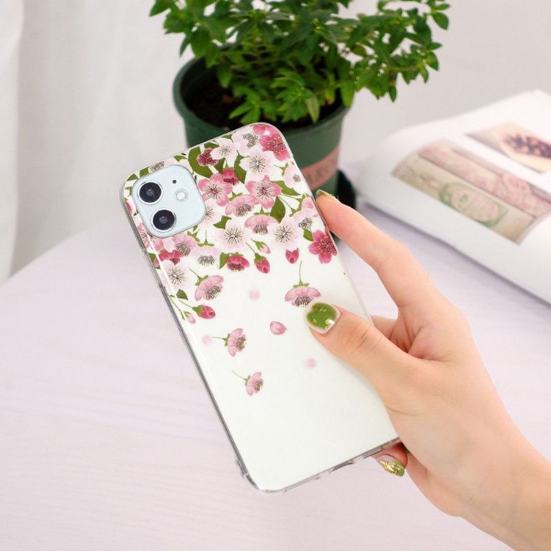 Cover iPhone 11 Fluorescerende Blomster