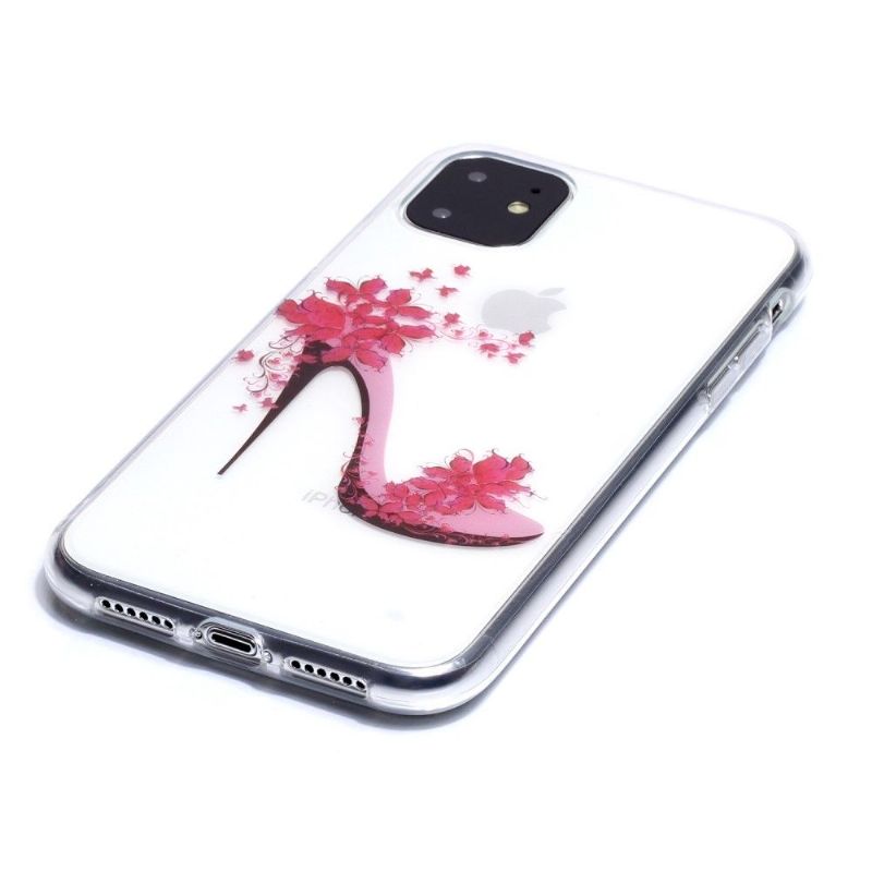 Cover iPhone 11 Gennemsigtig Blomsterhæl