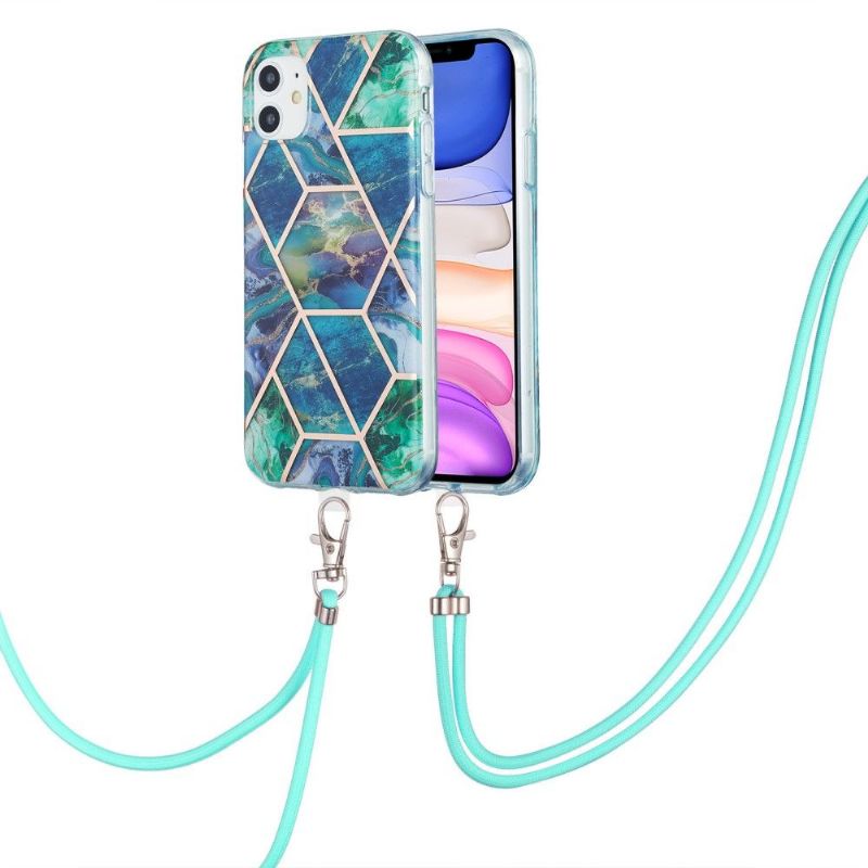 Cover iPhone 11 Med Snor Geometrisk