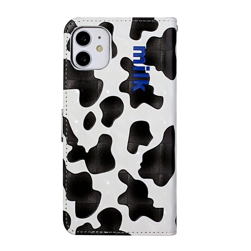 Flip Cover iPhone 11 Cow Style + Skulderrem