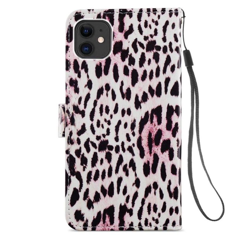 Flip Cover iPhone 11 Leopardmønster