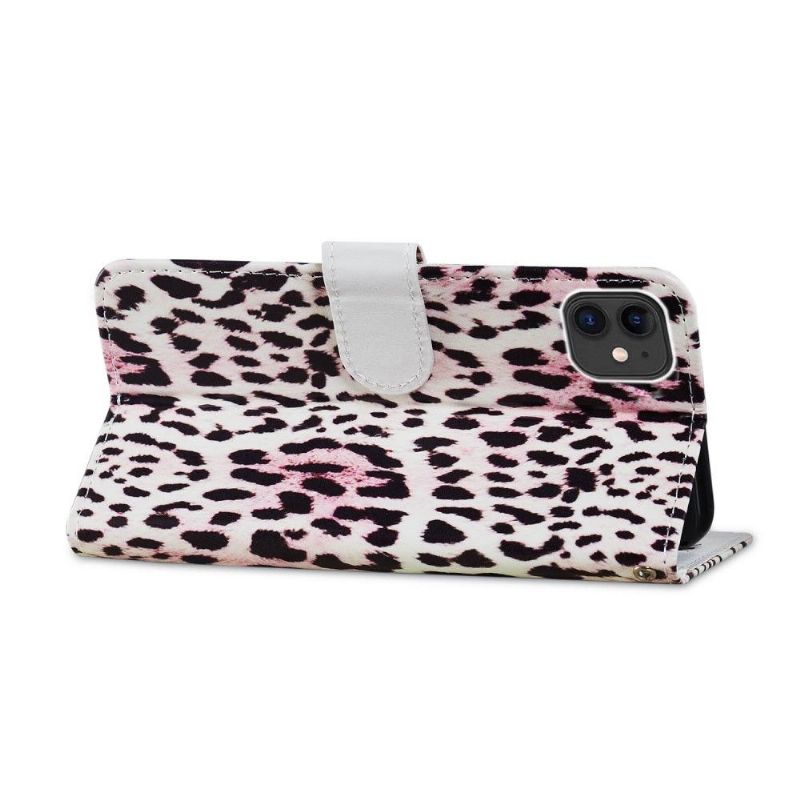 Flip Cover iPhone 11 Leopardmønster