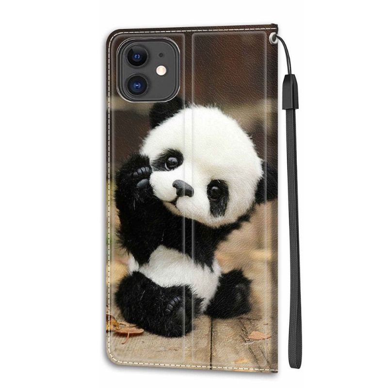 Flip Cover iPhone 11 Lille Panda