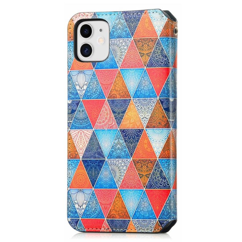 Læder Cover iPhone 11 Geometrisk Mandala