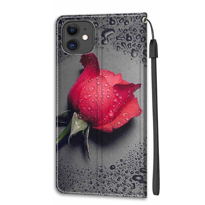 Læder Cover iPhone 11 Original Rose Rød