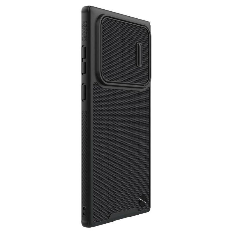 Cover Samsung Galaxy S22 Ultra 5G Anti-fald Tekstureret Etui Med Linsedæksel