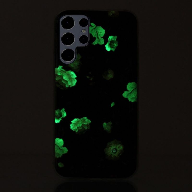 Cover Samsung Galaxy S22 Ultra 5G Lysende Blomster