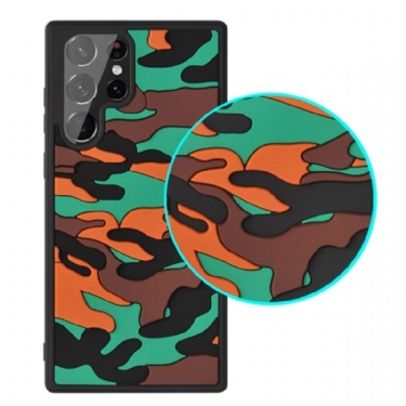 Cover Samsung Galaxy S22 Ultra 5G Robust Militær Camouflage