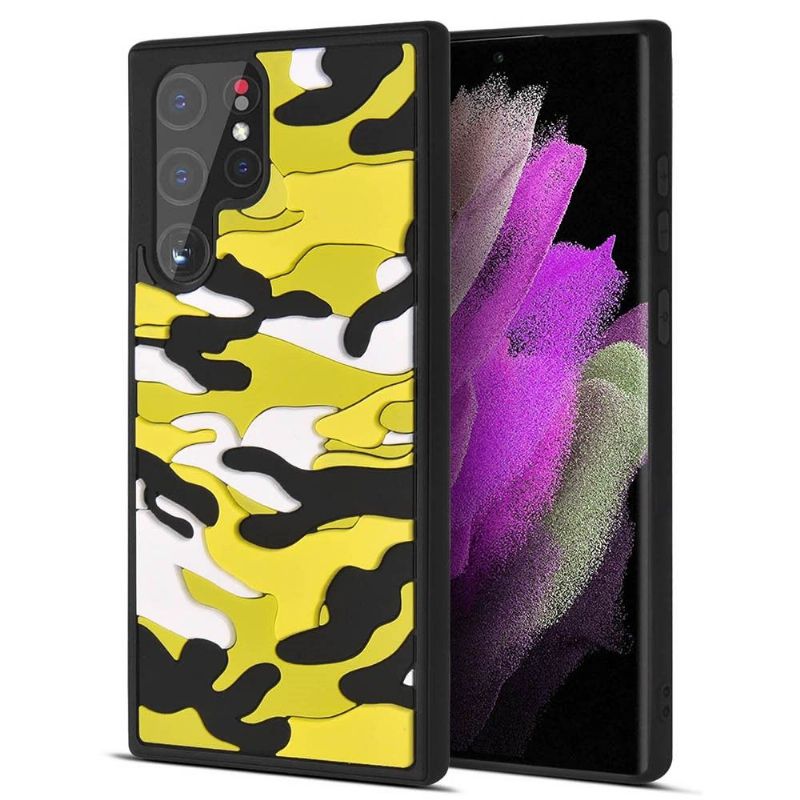 Cover Samsung Galaxy S22 Ultra 5G Robust Militær Camouflage